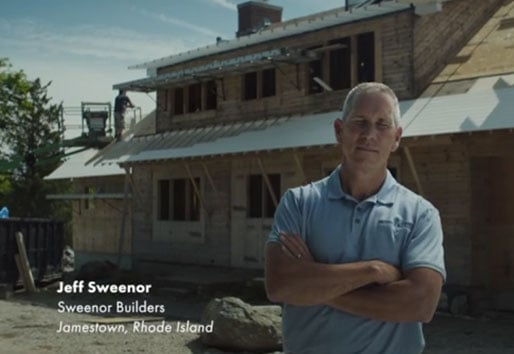 contractor front facing from Sweenor Builders, video testimonial