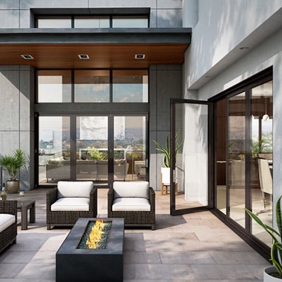 folding patio door