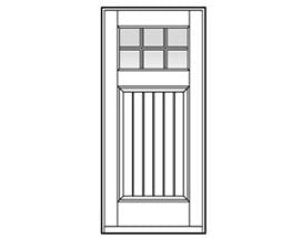 Andersen Entry Door Style 406 with grilles